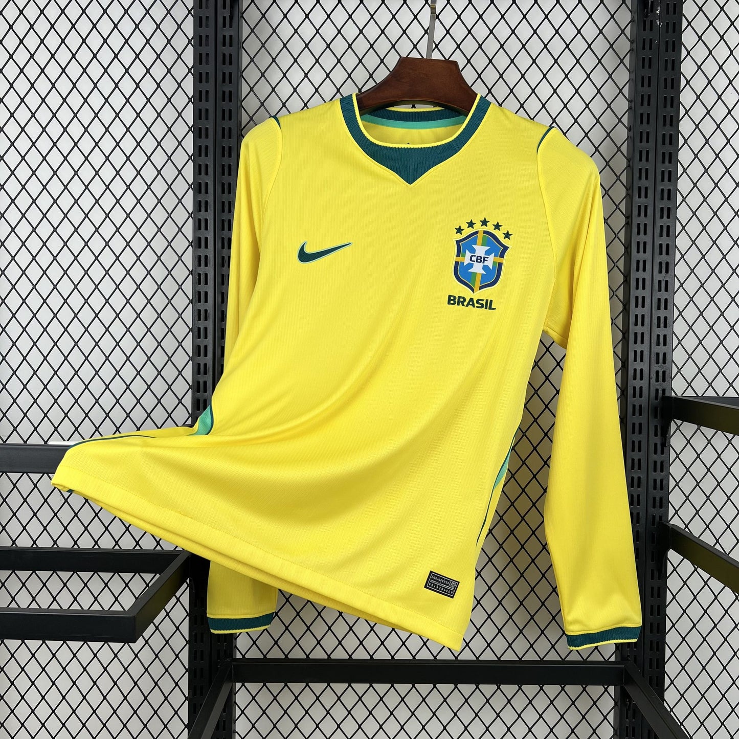 Camisa Amarela Brasil Manga Comprida I 2026 Masculina