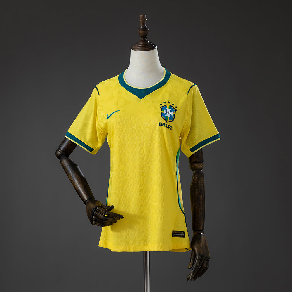 Camisa Brasil Amarela I 2026 Jogador Feminina