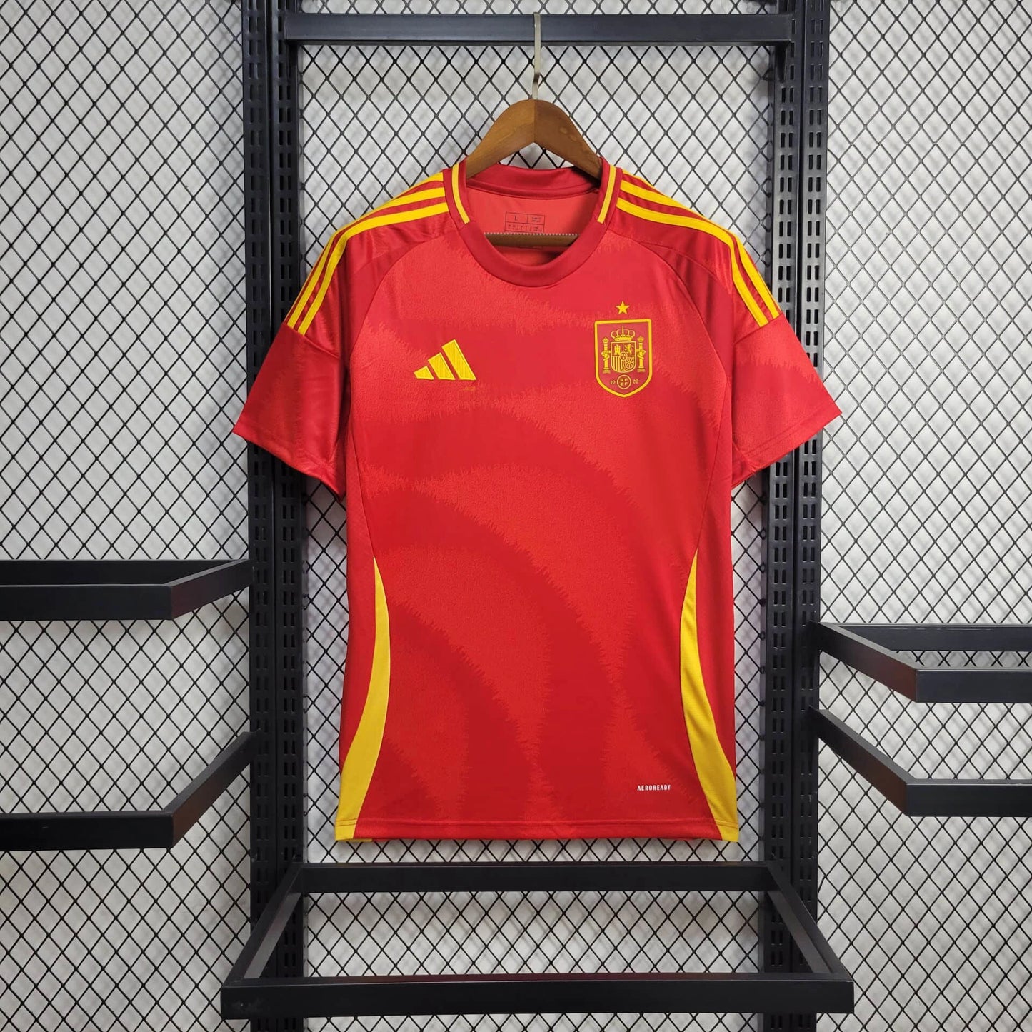 Camisa Espanha I 24/25 Torcedor Masculina