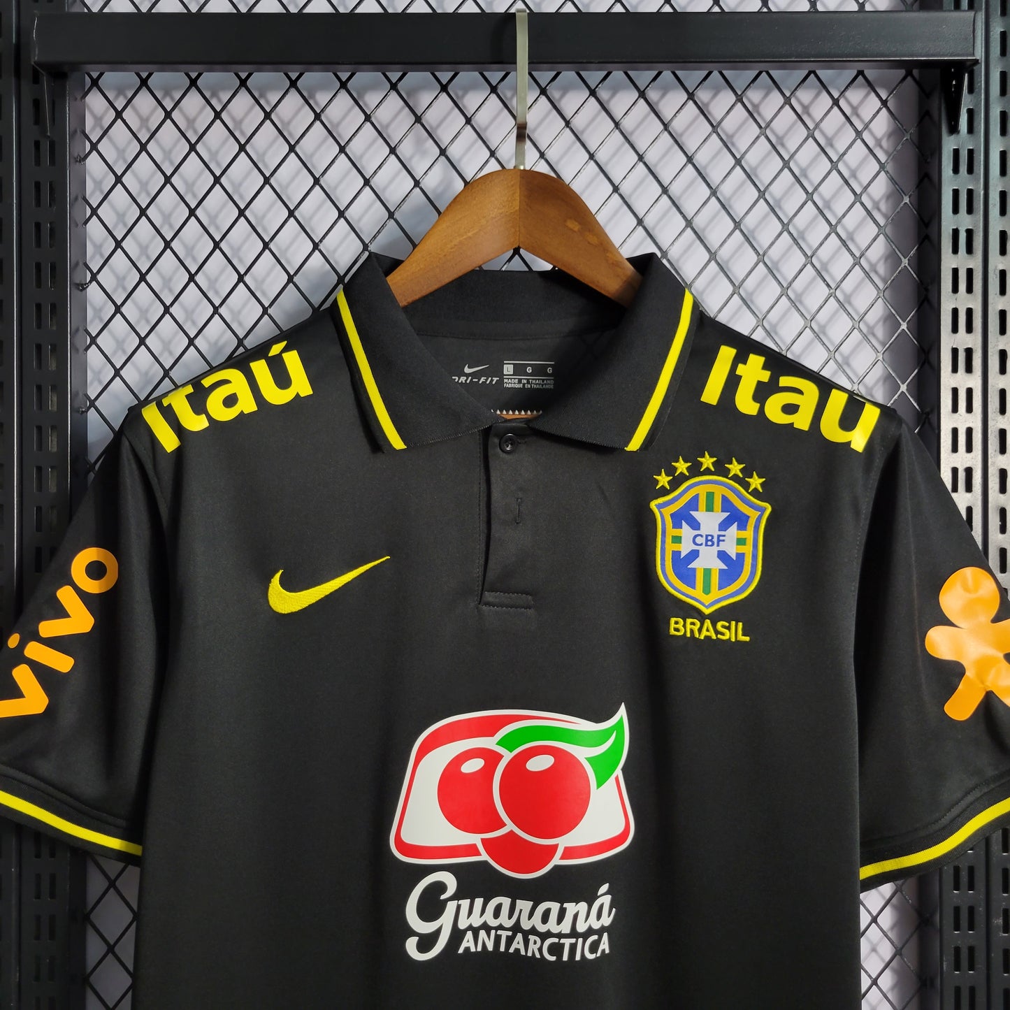 Camisa POLO Brasil I Preta + Patrocinios