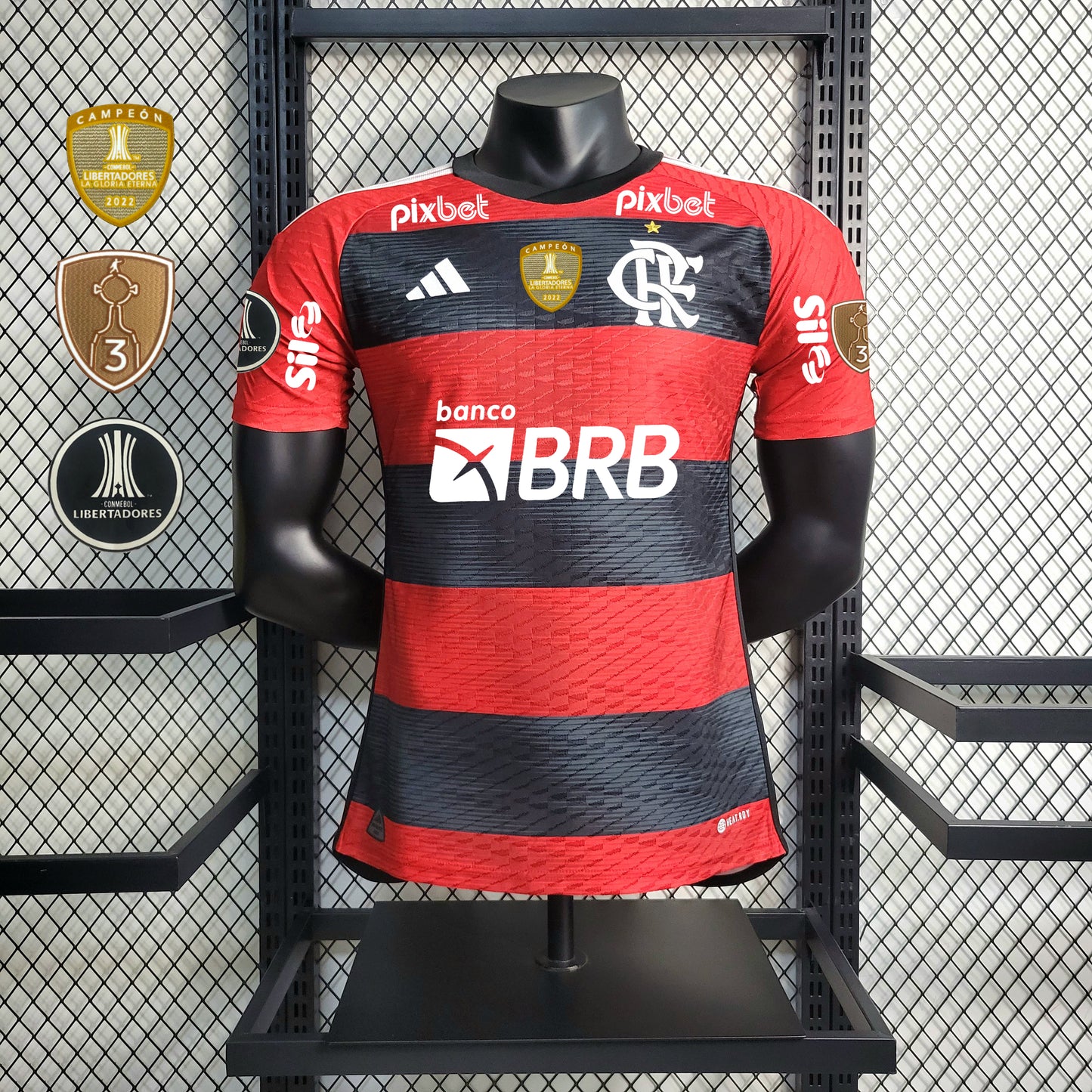 Camisa Flamengo II 23/24 Jogador Patrocinadores + Patchs