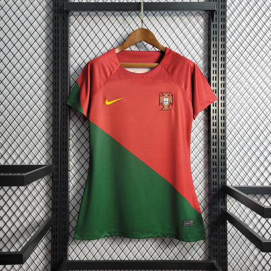 Camisa Portugal I 22/23 Torcedor Feminina